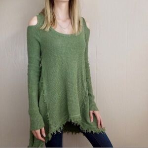 Ruby Moon Cold Shoulder Sweater